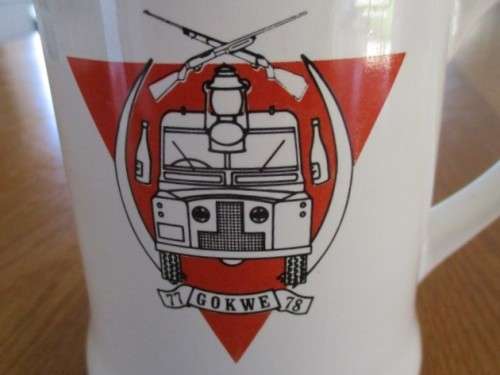RHODESIANA - VINTAGE 1978 `GOKWE` BEER MUG