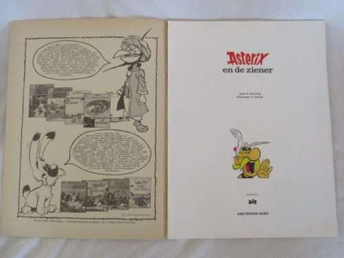 FOR THE ASTERIX COLLECTOR - ASTERIX AND THE SOOTHSAYER IN DUTCH - 1974 SOFT COVER