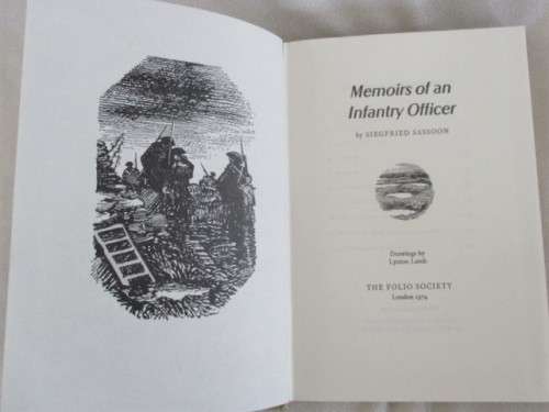 HERALDED AS A CLASSIC - 1977 HARD COVER - MEMOIRS OF AN INFANTRY OFFICER BY SIEGFRIED SASSOON
