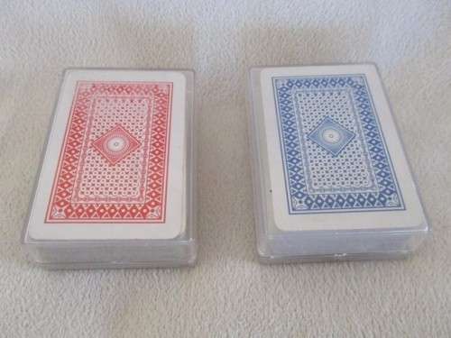 TWO PACKS OF MINIATURE PLAYING CARDS IN EXCELLENT CONDITION IN ORIGINAL CONTAINERS