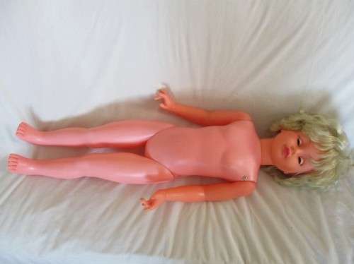 LARGE 92CM TALL VINTAGE PRIMA WALKING DOLL - CUTE OUTFIT PLUS ORIGINAL DRESS - STUNNING CONDITION!!