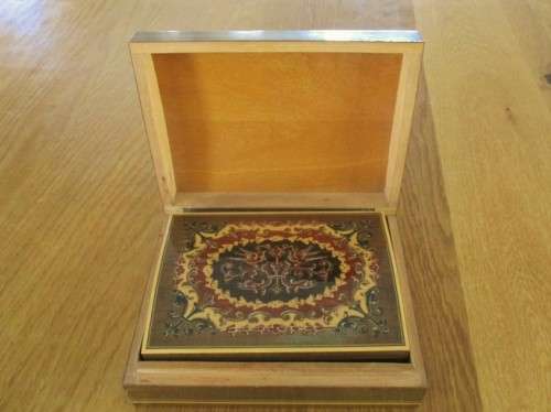 FOUR STUNNING INLAID BOXES - ONE FITS INSIDE THE OTHER - EXQUISITE MARQUETRY