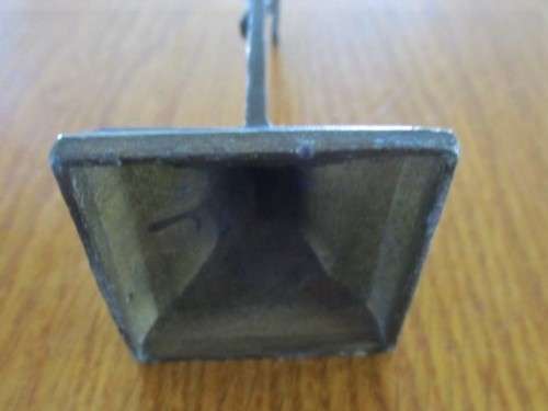 VINTAGE/ANTIQUE SMALL METAL STANDING CRUCIFIX MADE IN GERMANY