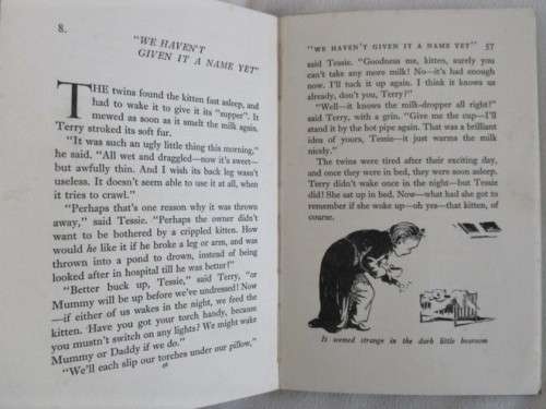 RATHER RARE 1958 ENID BLYTON FIRST EDITION - THE BIRTHDAY KITTEN (HARD COVER)