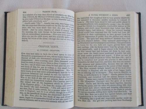 VANITY FAIR - A NOVEL WITHOUT A HERO BY WILLIAM MAKEPEACE THACKERY