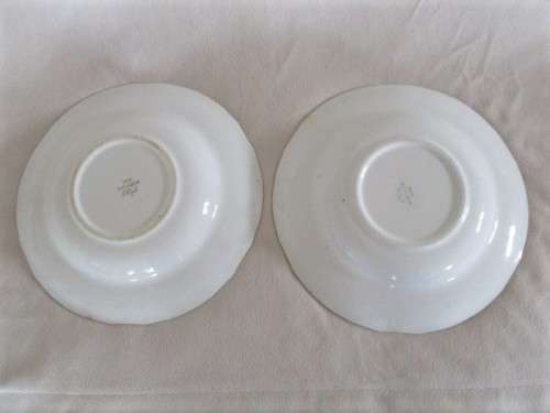 TWO VINTAGE MID CENTURY ARABIA FINLAND DEEP PLATES - MILL SCENE
