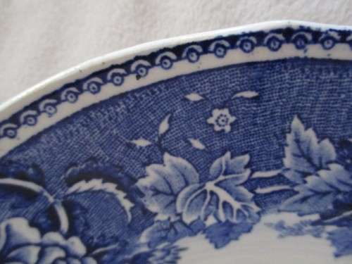 TWO VINTAGE MID CENTURY ARABIA FINLAND DEEP PLATES - MILL SCENE