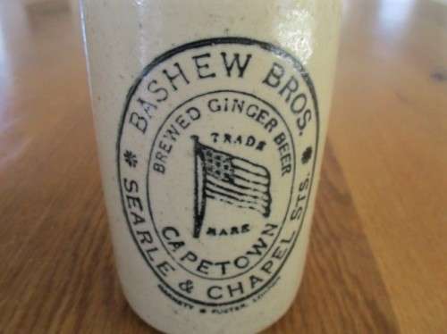 FOR ANTICO5939 ONLY - TWO ANTIQUE STONEWARE GINGER BEER BOTTLES - RARE TO FIND WITH LIDS!!