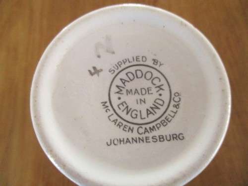 VINTAGE 1936 MADDOCK, ENGLAND MUG MADE FOR JOHANNESBURG JUBILEUM - 1886 - 1936