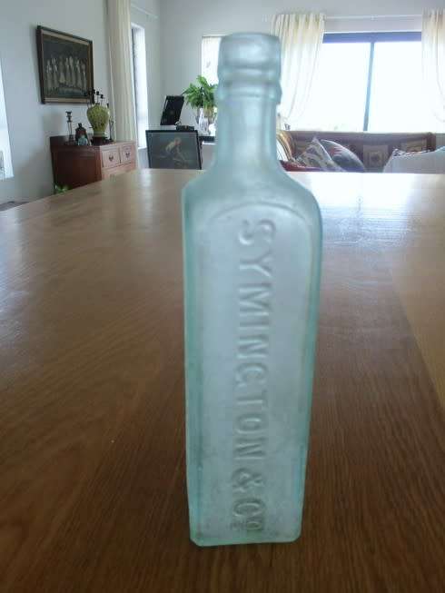 ANTIQUE LATE 1800`s/EARLY 1900`s SYMINGTON and CO, EDINBURGH BOTTLE - ESS COFFEE and CHICORY