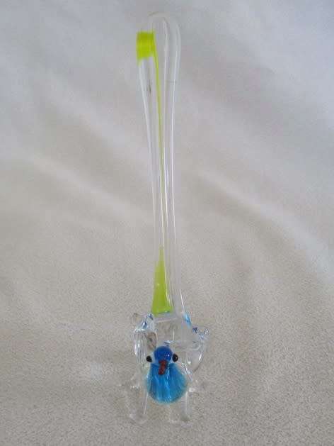 A BEAUTIFUL LONG-TAILED GLASS BIRD - MURANO?