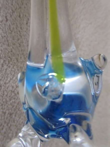 A BEAUTIFUL LONG-TAILED GLASS BIRD - MURANO?