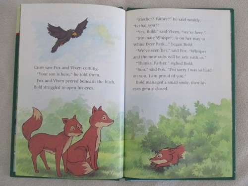 1994 HARD COVER BUZZ BOOK - THE ANIMALS OF FARTHING WOOD -  PEACE  - GREAT CONDITION