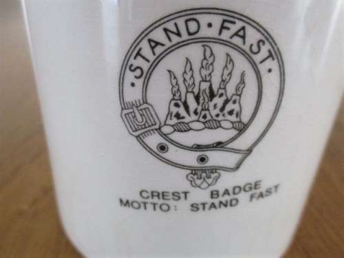SCOTTISH HERITAGE - A VINTAGE CLAN GRANT MUG - GRANT OF STRATHSPEY