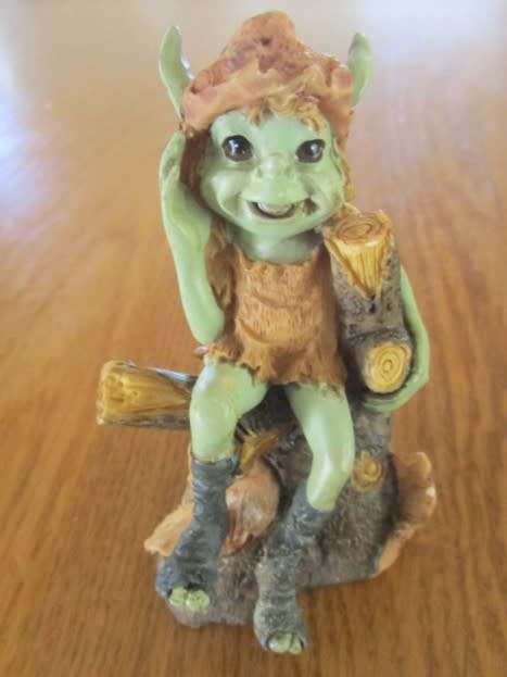 A CUTE PIXIE AND TWO FAIRIES FOR YOUR COLLECTION/FAIRY GARDEN