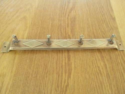 ORNATE VINTAGE SOLID BRASS SET WITH HANGING RACK FOR YOUR KITCHEN