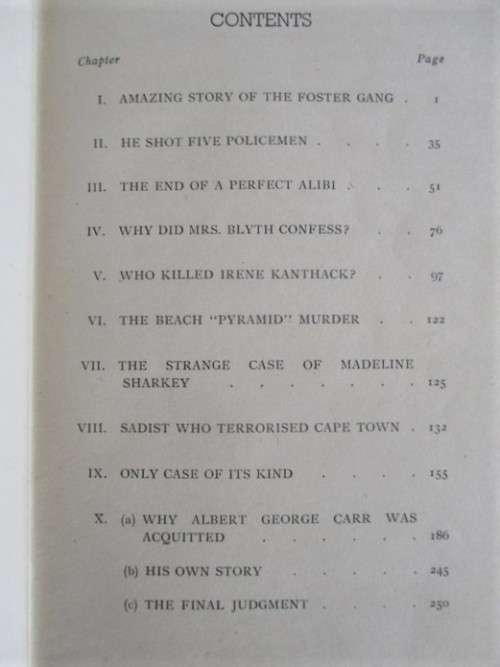 1949 FIRST EDITION - HARD COVER - THE CLUES CONDEMN BY BENJAMIN BENNETT - TRUE S.A. CRIME STORIES