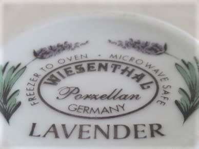 QUALITY GERMAN WIESENTHAL SIX PIECE TEASET - LAVENDER DESIGN