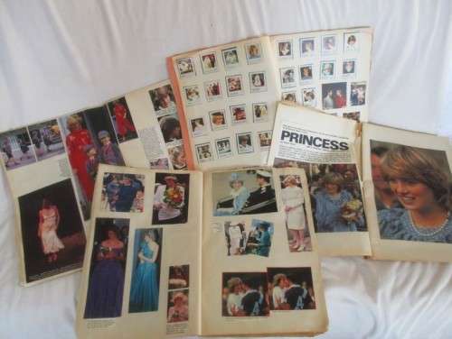 FOR RAVEN1977 ONLY SCRAPBOOKS PRINCESS DIANA PRESS CLIPPINGS(HARD TO BELIEVE SHE WOULD HAVE BEEN 60)