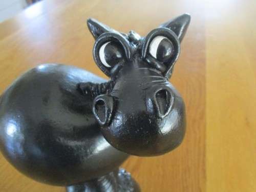 HAND MADE IN SOUTH AFRICA - A  LARGE GOOFY BLACK HORSE!!