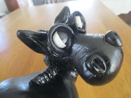 HAND MADE IN SOUTH AFRICA - A  LARGE GOOFY BLACK HORSE!!