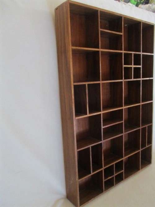 A LARGE WOODEN PRINTERS TRAY IN GREAT CONDITION