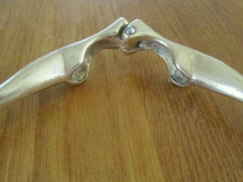 VINTAGE SOLID BRASS LADY'S LEGS NUTCRACKER