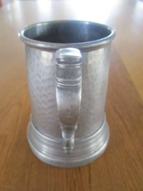 RARE!!   VINTAGE ENGLISH "MY LADY" WAGER (GAMBLING) TANKARD WITH POKER DICE HOUSED IN GLASS BOTTOM