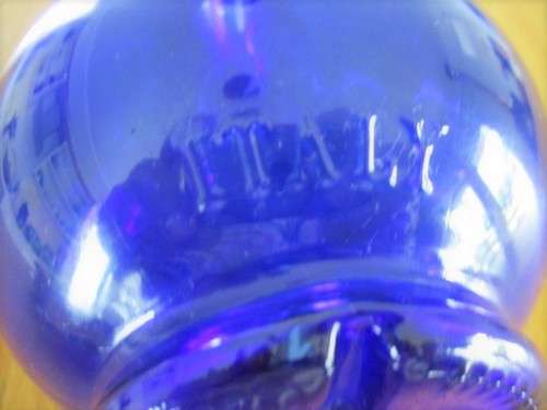 TEARDROP SHAPED COBALT BLUE ACQUA DELLA MADONNA, ITALY BOTTLE