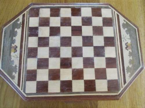 FOR THE COLLECTOR - ANTIQUE HAND WHITTLED CHESS SET - COMPLETE - POW CEYLON??