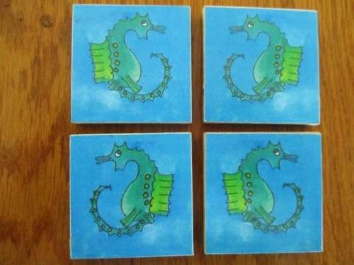 NINE CUTE `FISHY` THEMED FRIDGE MAGNETS