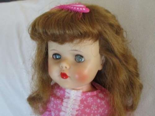 RARE FIND! VINTAGE 1950`s MANCO WALKIE TALKIE DOLL (58CM TALL WITH KNEES THAT BEND)