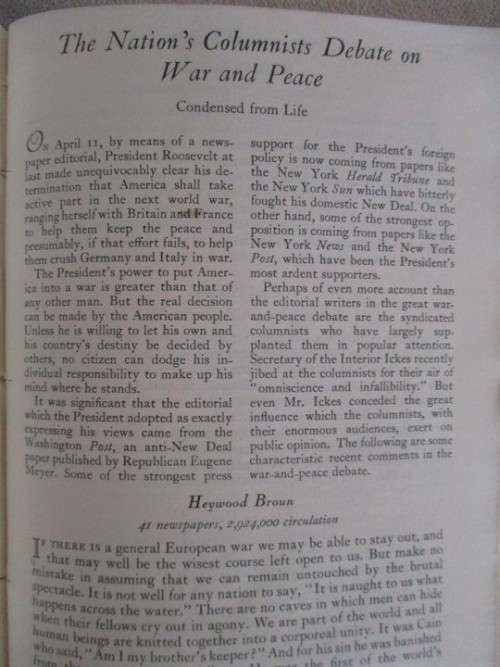 UNUSUAL FIND!! THREE OLD READERS DIGEST MAGS IN LEATHER COVER (APRIL - MAY 1939 - JUST BEFORE WWII)