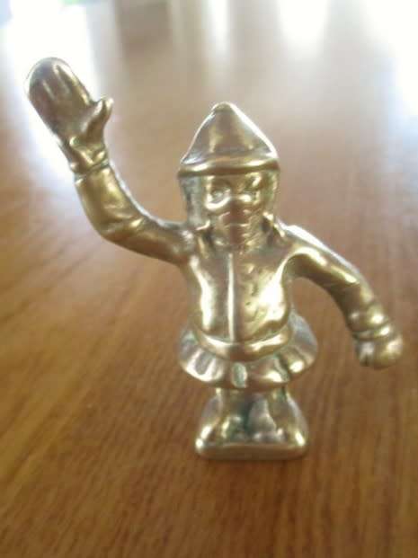 VINTAGE BRASS MONKEY "TRAFFIC COP" CAR MASCOT/HOOD ORNAMENT