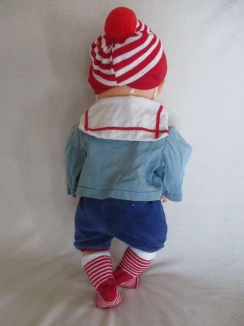 VINTAGE  GENUINE OK KADER DOLL - RARE 43CM SIZE - DARTING TONGUE, EYES OPEN/CLOSE & MOVE SIDEWAYS