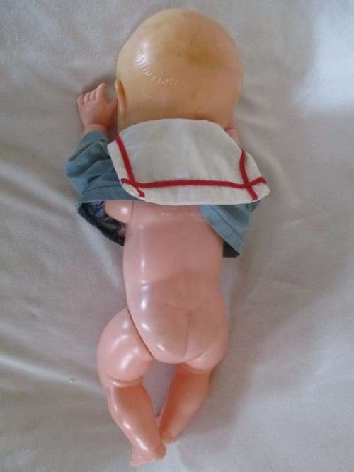 VINTAGE  GENUINE OK KADER DOLL - RARE 43CM SIZE - DARTING TONGUE, EYES OPEN/CLOSE & MOVE SIDEWAYS