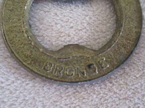 TWO VINTAGE BRONZE AND ENAMEL BOTTLE OPENERS - GERMAN MADE