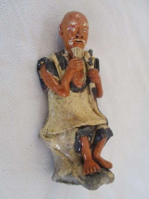 UNIQUE PAIR OF SIGNED MUDMEN FOR YOUR COLLECTION - DEFINITELY VERY OLD AND INDIVIDUALLY  HAND MADE