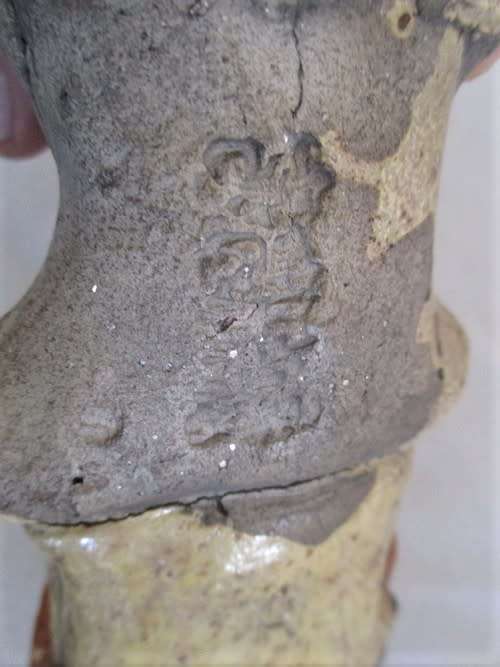 UNIQUE PAIR OF SIGNED MUDMEN FOR YOUR COLLECTION - DEFINITELY VERY OLD AND INDIVIDUALLY  HAND MADE
