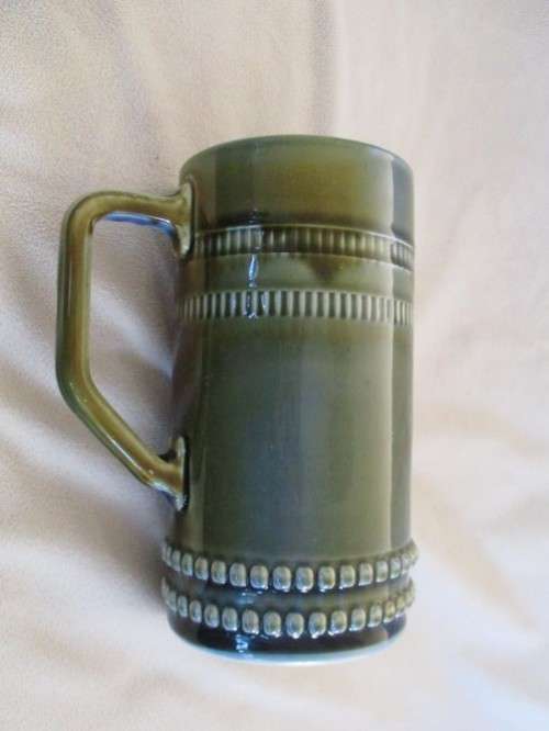 LOVELY LARGE IRISH PORCELAIN BEER MUG WITH FLYING DUCKS