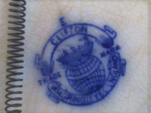 1891 - STRAIGHT OUT OF OUMA'S ATTIC - ANTIQUE FLOW BLUE PLATE - WH GRINDLEY CLIFTON DESIGN