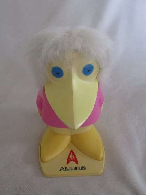 VINTAGE 1970`s HARD PLASTIC SAVINGS BANK MADE BY FAUNI, FINLAND  - ALLIED BANK