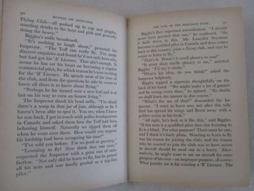 1952 HARD COVER - BIGGLES AIR DETECTIVE BY CAPTAIN W.E. JOHNS