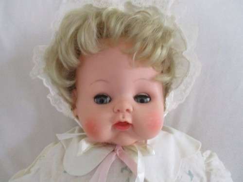 A LARGE 56CM TALL VINTAGE DARLING WITH PLUMP PINK CHEEKS