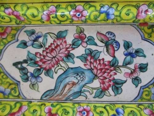 RARE AND VERY UNUSUAL - ANTIQUE 1920's SMALL CHINESE CLOISONNE TRAY (NOT PERFECT)