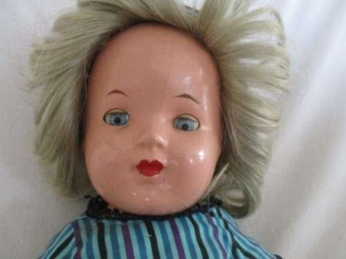 TWO ANTIQUE COMPOSITION AND TWO ANTIQUE POLISH DOLLS IN NEED OF TLC AND A NEW LIFE