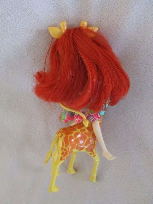 ADORABLE MATTEL ENCHANTIMENTS GILLIAN GIRAFFE DOLL WITH HER PET GIRAFFE, PAWL