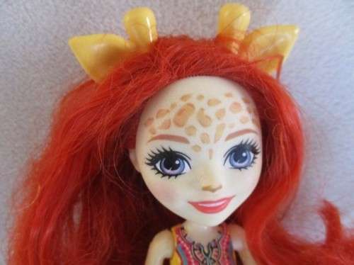 ADORABLE MATTEL ENCHANTIMENTS GILLIAN GIRAFFE DOLL WITH HER PET GIRAFFE, PAWL