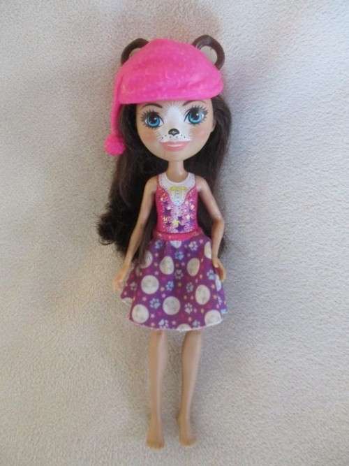 CUTE MATTEL ENCHANTIMENTS BREN BEAR  DOLL WITH HER PET BEAR, SNORE AND SOME ACCESSORIES