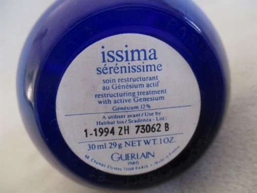 PRETTY COBALT BLUE GUERLAIN ISSIMA SERENISSIME BOTTLE
